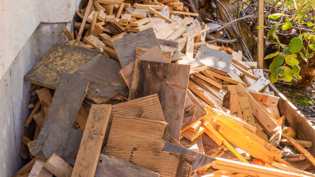 Pile of Waste Wood
